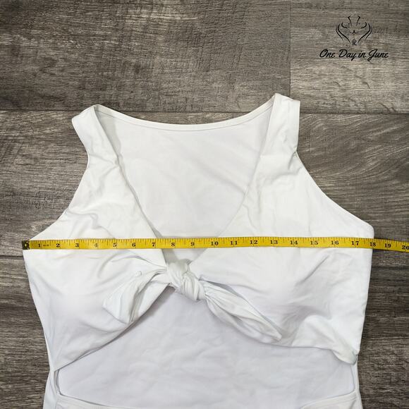 ODIJ Tie Knot Cut Out One Piece Swimsuit Size 3XL - Picture 2 of 4